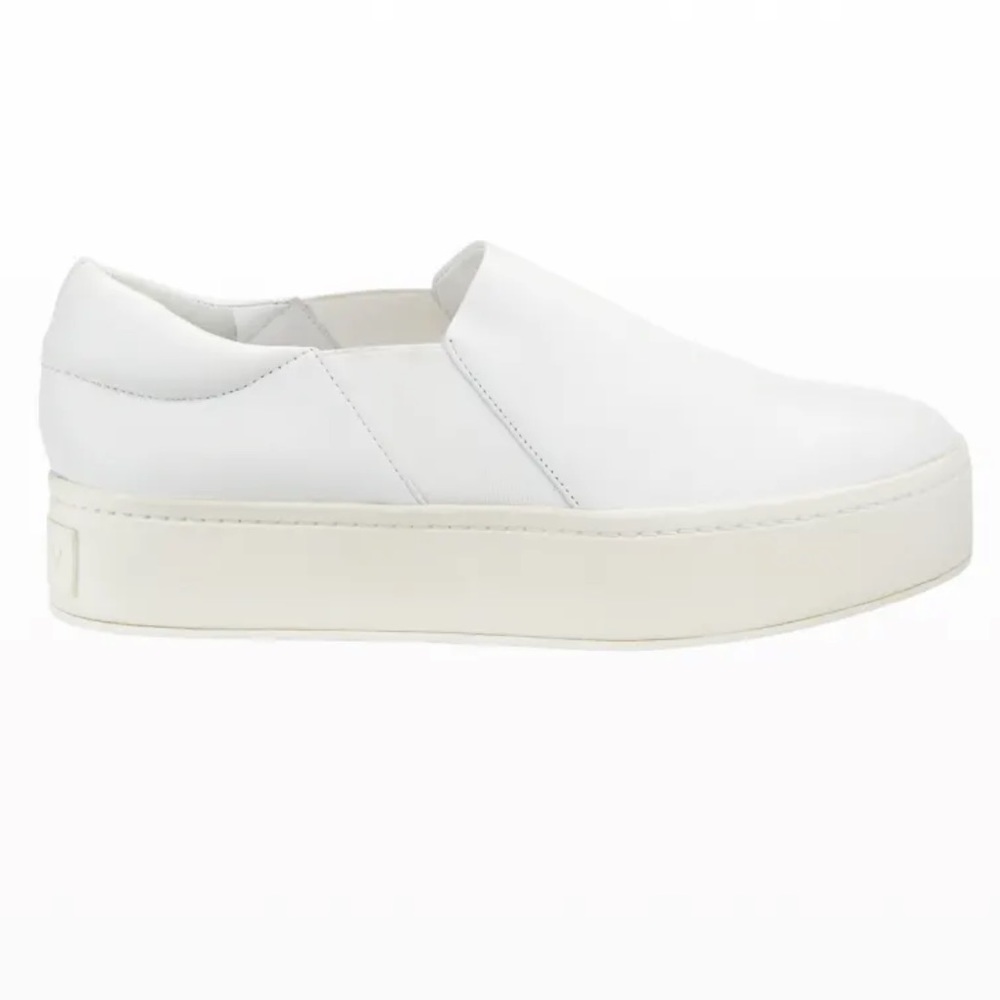 Vince Warren Platform Leather Slip-Ons